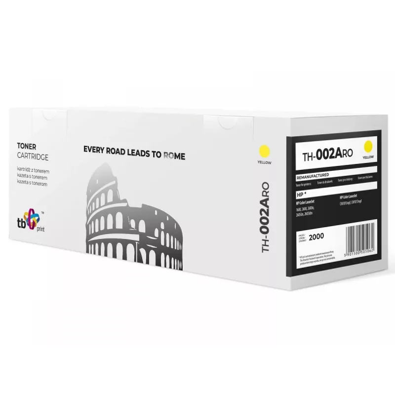 Toner TH-002ARO (HP Q6002A) amarelo recondicionado OPC novo
