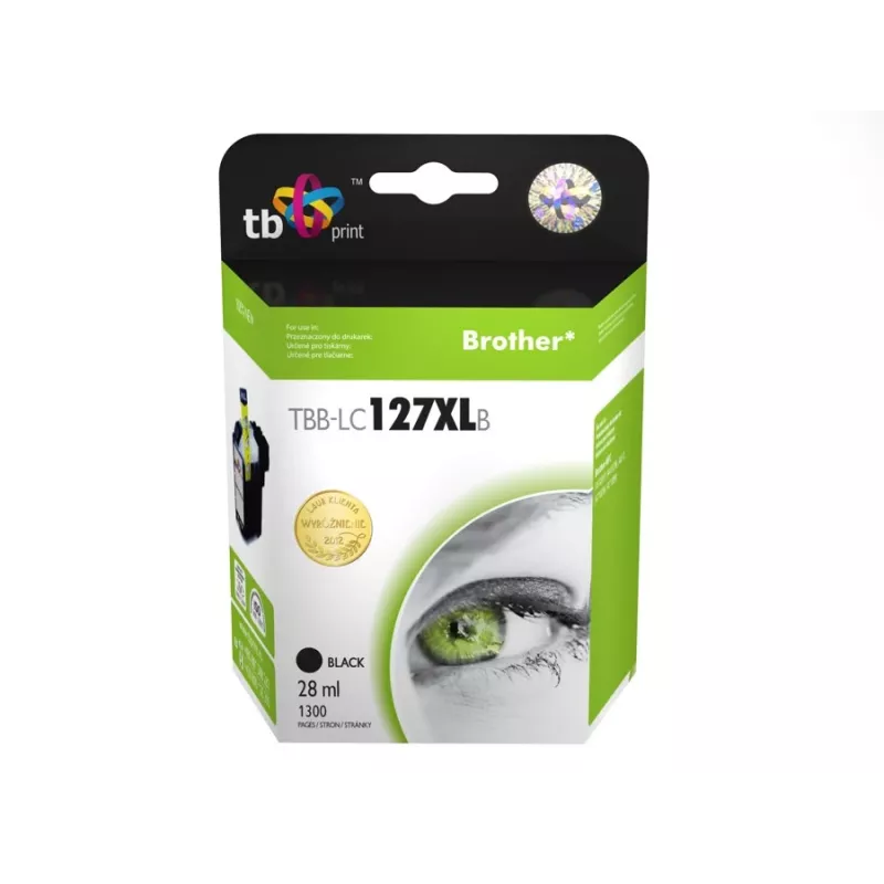 Tinteiro compatível com Brother LC127XLB 100% novo