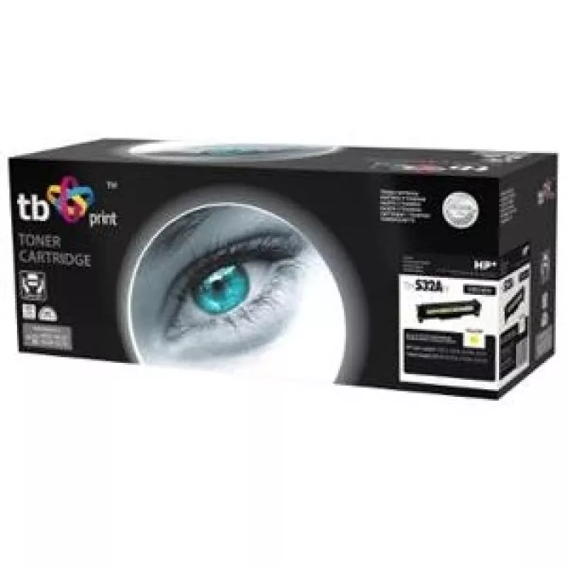 Toner TB compatível com HP CC532A, 100% novo, amarelo