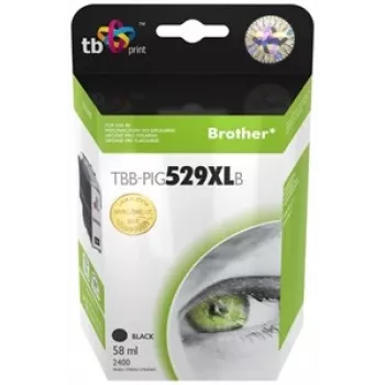 Cartucho de tinta TB compatível com Brother LC529/539 PIG BK novo