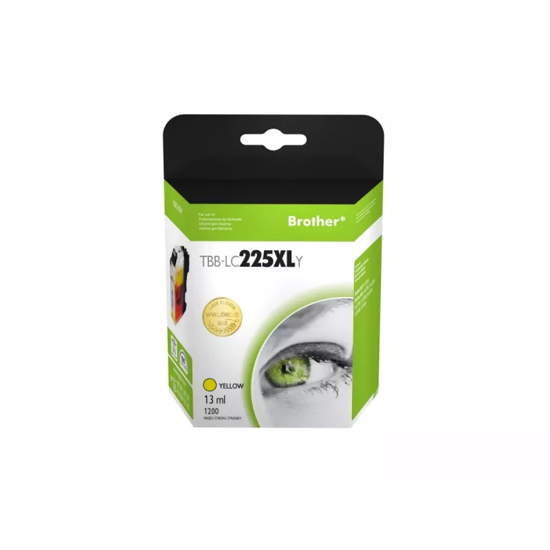 Cartucho de tinta TB compatível com Brother LC225XL amarelo novo
