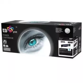 Toner TB compatível com HP CC531A, 100% novo, ciano
