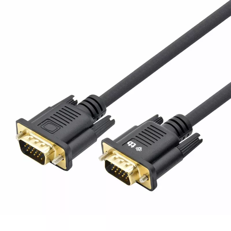 Cabo TB VGA 15M-15M 1,8 m preto-dourado (AKTBXVGAMMG180B)