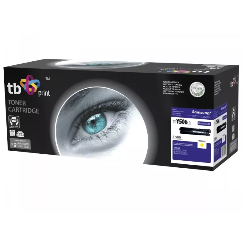 Toner TB compatível com Samsung CLT-Y506L, amarelo, 3500, rem