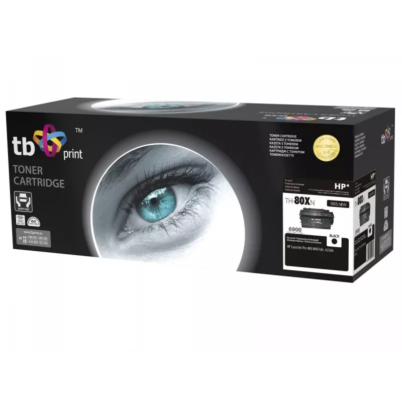 Toner TB compatível com HP CF280X, Bk, 6 900 páginas, 100% novo