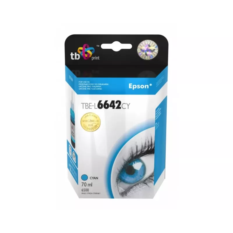 Tinta para Epson L100/110/200/210/3xx/550 TBE-L6642CY CY