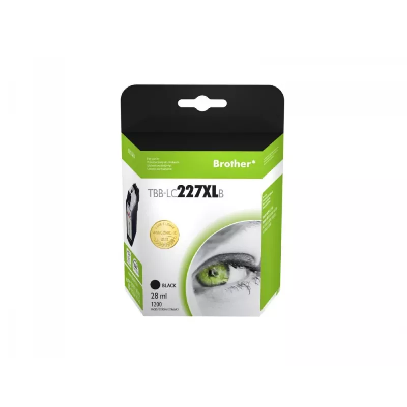 Cartucho de tinta TB compatível com Brother LC227XL preto novo