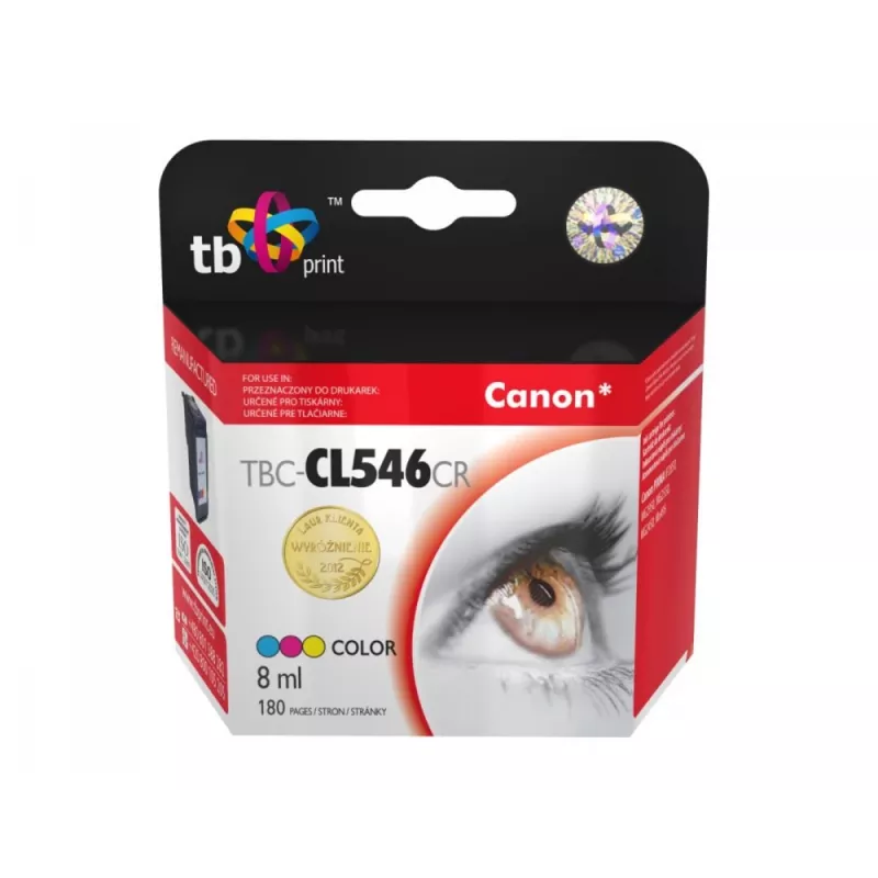 Tinta para Canon PIXMA iP2850/MG2950/2550/2450/MX495 TBC-CL546CR ref