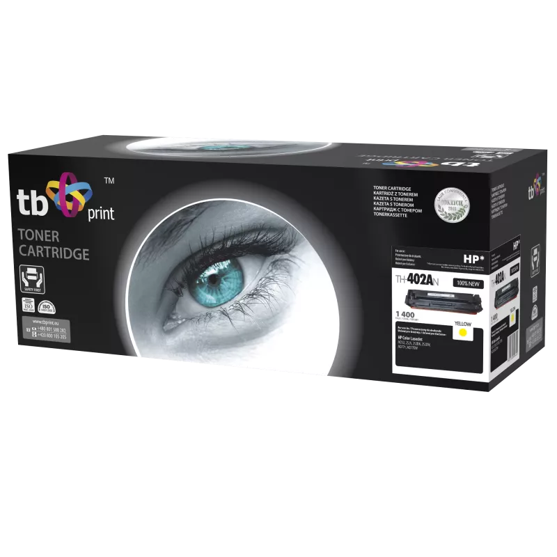 Toner TB compatível com HP CLJM252/277, amarelo, 1400, novo