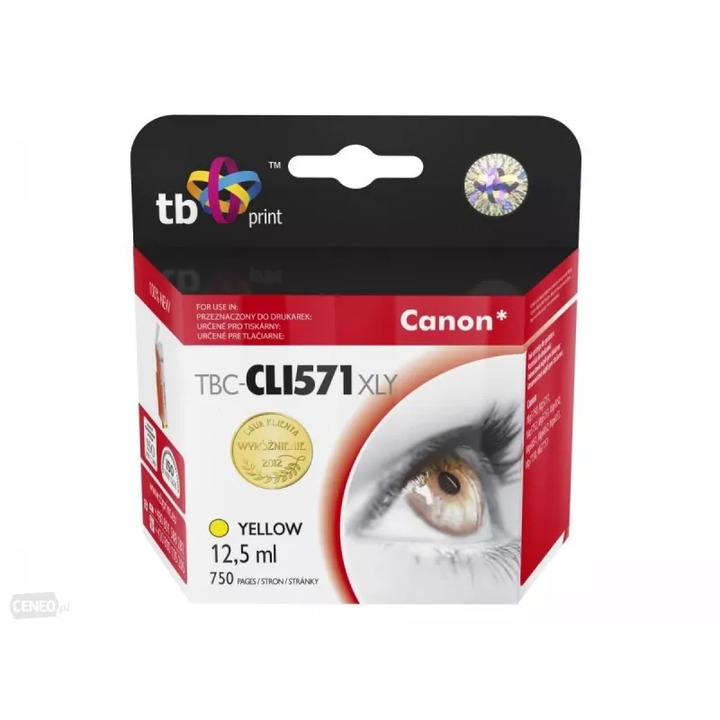 Cartucho de tinta TB compatível S Canon CLI-571XL YE amarelo