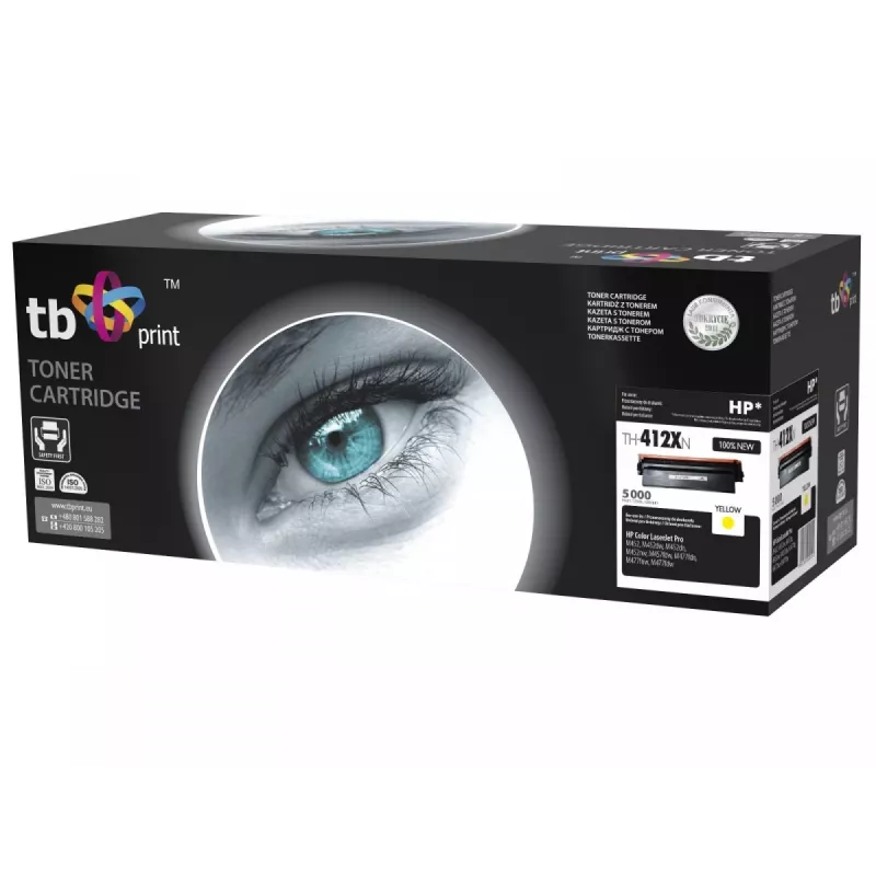 Toner TB compatível com HP CLJ M452/477, amarelo, novo.