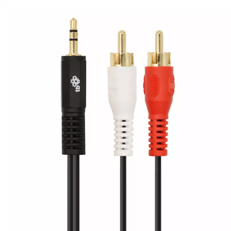 Cabo TB mini jack 3,5mm - 2x RCA M/M 1,5m (AKTBXAJ2RCA150B)