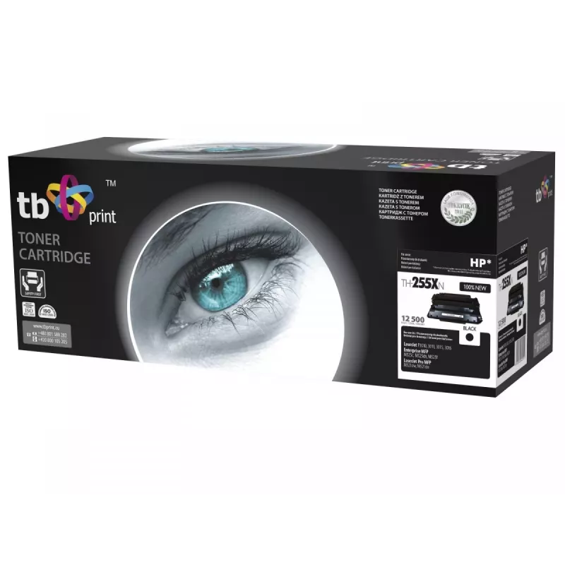 Toner TB compatível com HP CE255A 100% novo, preto