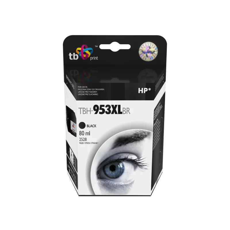 Tinta para HP OJ 8710 AiO TBH-953XLBR preto recondicionada