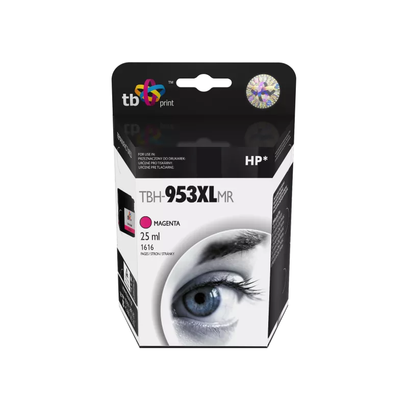 Tinta para HP OJ 8710 AiO TBH-953XLMR magenta recondicionada