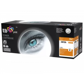 Toner TB Compat. S OKI B412/B432, preto, novo 412AN