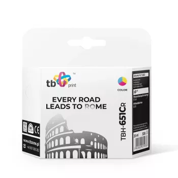 Tinta para HP DJ 5575 TBH-651CR colorida recondicionada