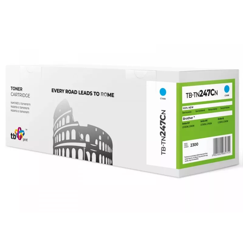 Toner TB Compat. S Brother TN247C, TB-TN247CN CY 100% Novo