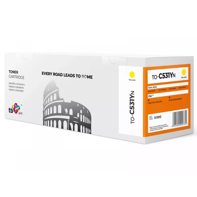 Toner TB compatível com C531 TO-C531YN YE 100% novo