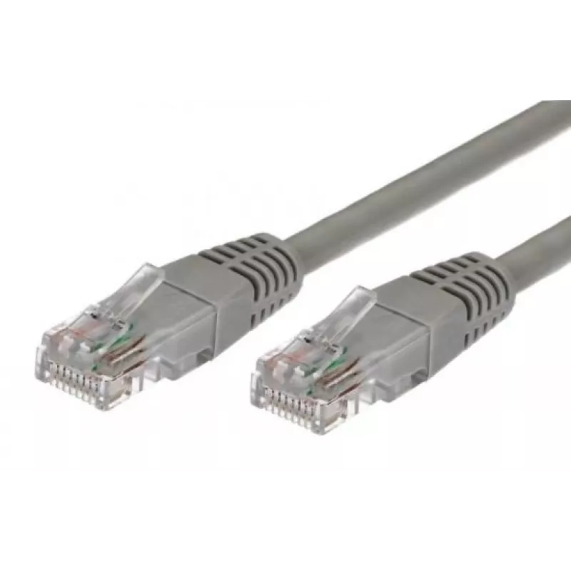 Cabo Patchcord cat.6 RJ45 UTP 1 m cinzento