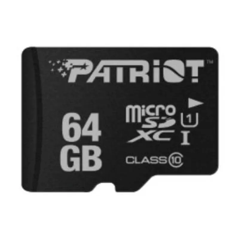Cartão de memória PATRIOT MicroSDXC 64GB UHS‑I Class 10 U1 80MB/s (PSF64GMDC10)