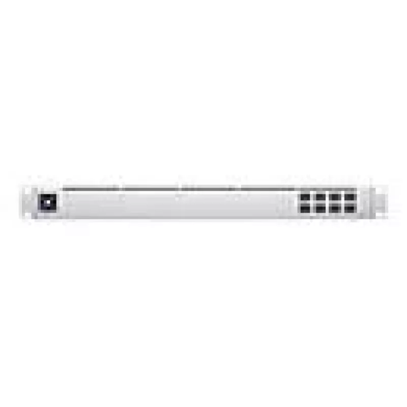 Switch de rede L2 Gerido UBIQUITI USW-Aggregation — 8 slots SFP+, suporte 10G, sem ventoinha, rack 1U, prateado