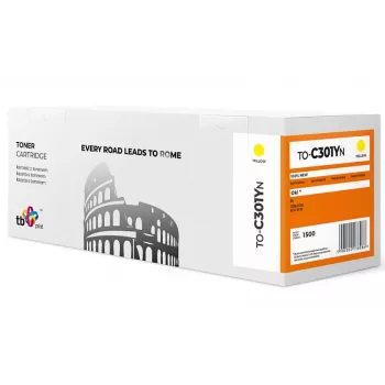 Toner TB compatível com OKI C301 to-C301YN YE