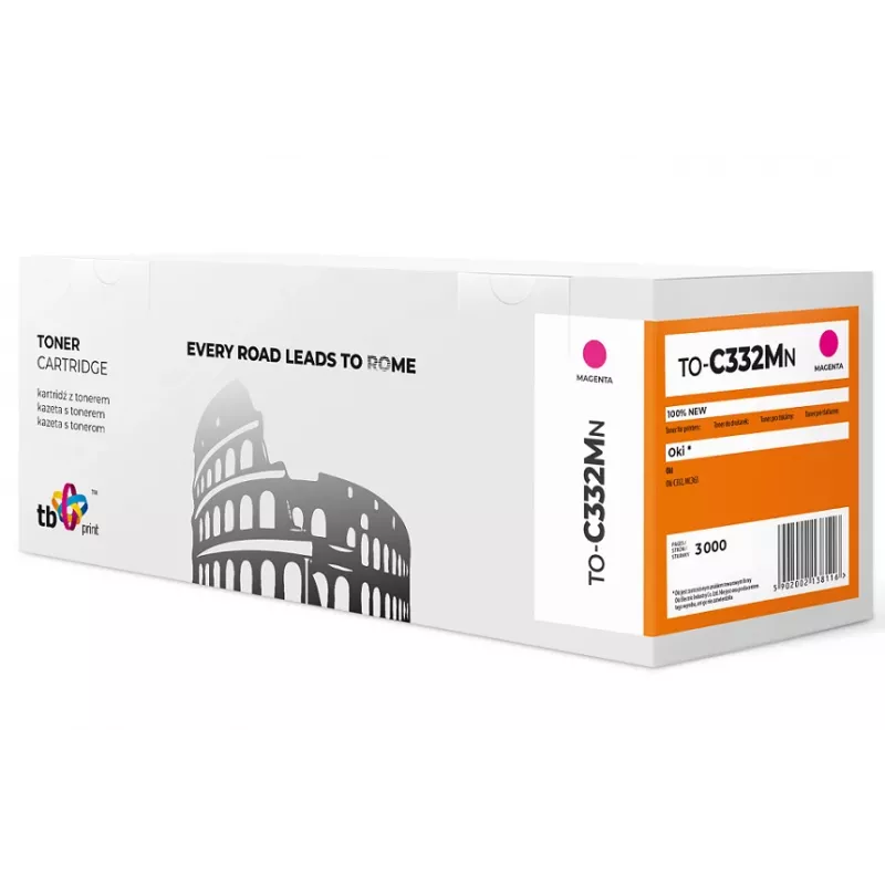 Toner TB compatível com OKI C332 to-C332MN MA