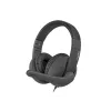 Headset binaural com fios NATEC Rhea com microfone de arco, conectores de 3,5 mm, cabo de 2,2 m, impedância de 32 Ω