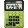 Calculadora de secretária SENCOR SEC 372GN LCD de 12 dígitos, operações básicas, alimentação solar e por pilha
