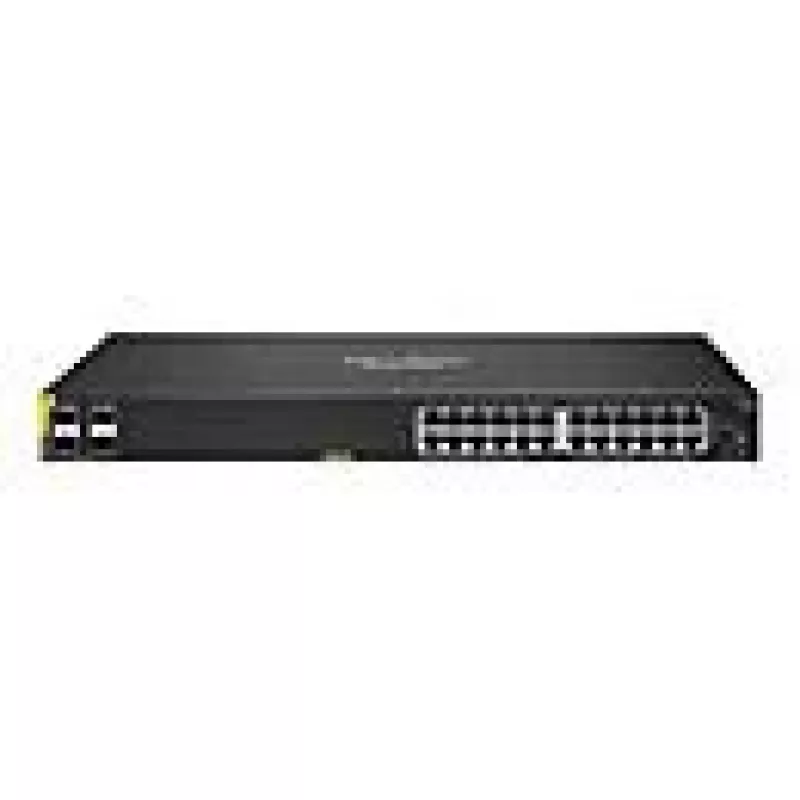 HPE Aruba Networking CX 6100 24G Class4 PoE 4SFP+ 370W Managed L3 Gigabit Ethernet (10/100/1000) Power over Ethernet (PoE) 1U preto