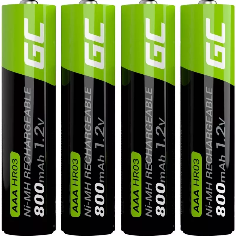 Pilha recarregável Green Cell GR04 AAA NiMH 1,2 V 800 mAh 4 unid.