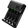Carregador de pilhas Green Cell GC VitalCharger USB, 4 slots, AA/AAA, alimentado por USB, preto