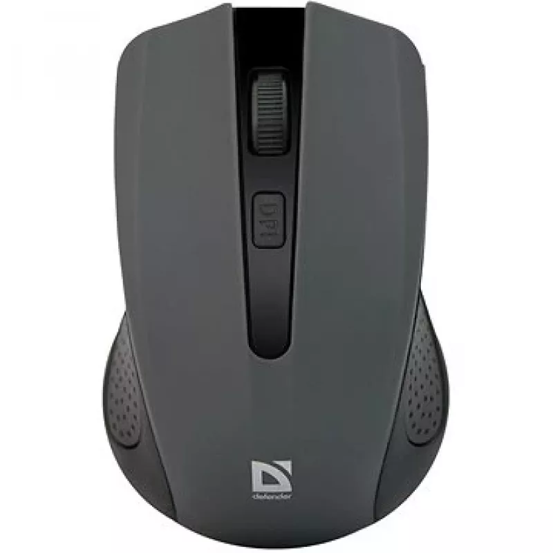 Rato ótico sem fios DEFENDER MM-935 RF, ambidestro, 1600 DPI, cinzento, recetor USB, pilhas AAA