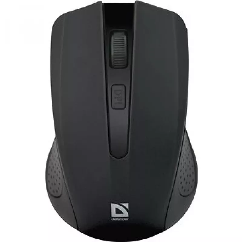 Rato RF sem fios DEFENDER Accura MM-935 — ótico 1600 DPI, ambidestro, 3 botões, recetor USB, preto