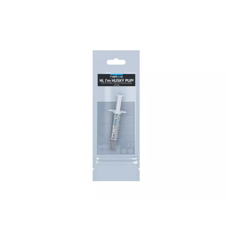 Pasta térmica NATEC Husky Pup, condutividade térmica 4,63 W/m·K, -30–280°C, cinzento