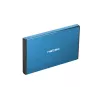 Caixa externa para HDD/SSD NATEC Rhino GO 2,5 polegadas — USB 3.0, SATA III, até 4 TB, 9,5 mm, alumínio, azul
