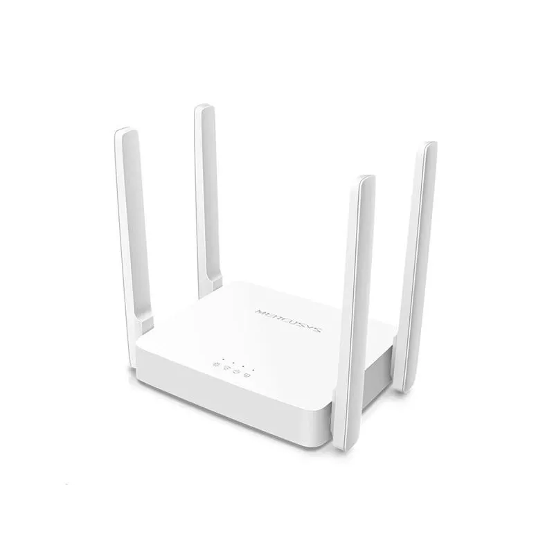 Router de secretária MERCUSYS AC10 Dualband 2,4/5 GHz Wi‑Fi 5, 4 antenas externas, 1x Fast Ethernet (WAN/LAN)
