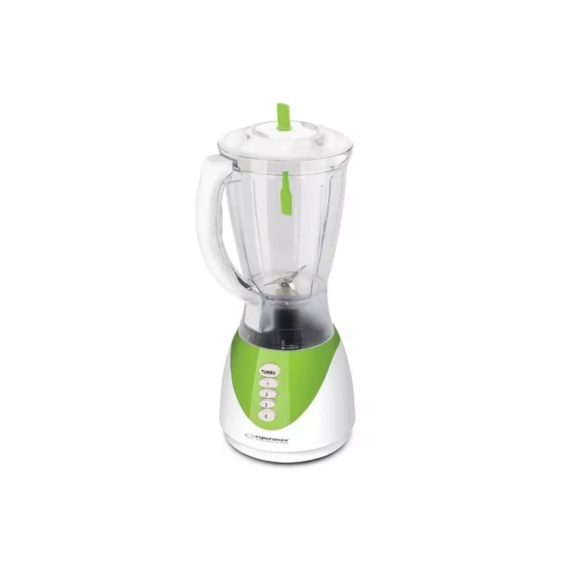 Batedeira de mesa ESPERANZA EKM023G Piña Colada verde, 350 W, jarro de 1,5 litros, 3 programas, lâminas de aço inoxidável