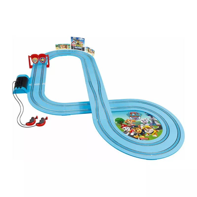 Carro de corrida e pista CARRERA 20063035 – PAW Patrol 'On the Double', multicolor, para crianças a partir dos 3 anos