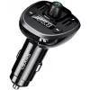 USAMS US-CC115 C21 Transmissor FM para automóvel com carregador USB duplo, Bluetooth 5.0, 3,4 A, preto