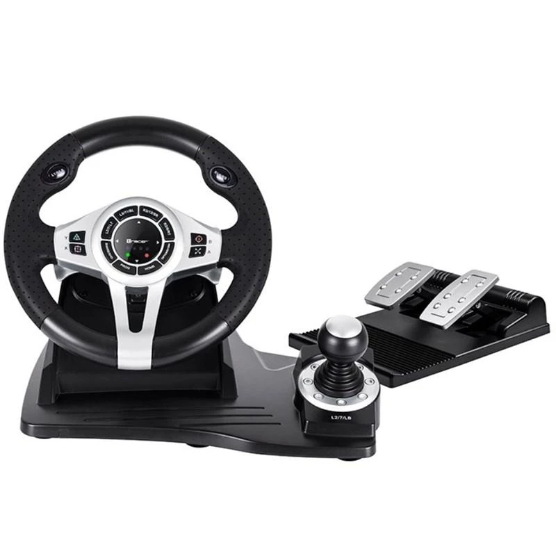 Tracer TRAJOY46524 Comando de jogos Preto Volante + Pedais PlayStation 4, Playstation 3