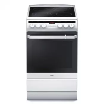 Fogão independente Amica SHC 5874 W elétrico cerâmico 4 zonas