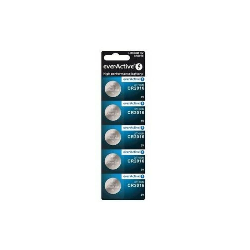 Pilhas de lítio Mini CR2016 Blister 5 unid. - Pilha - CR2016 (CR20165BL) - Everactive