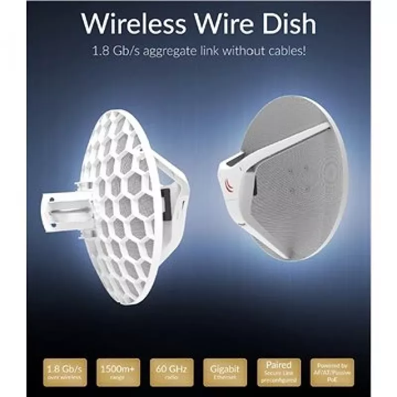 Mikrotik RBLHGG-60ad kit Antena de rede