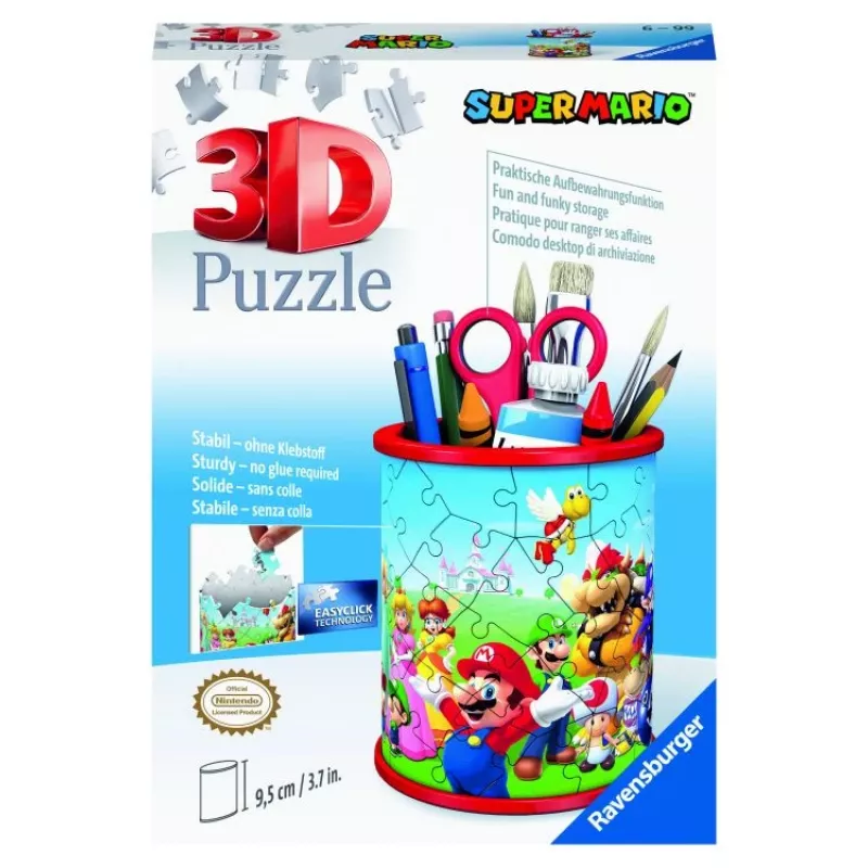Puzzle 3D Ravensburger Super Mario porta-canetas 54 peças