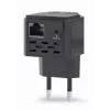 Repetidor de rede GEMBIRD WNP-RP300-03-BK, 300 Mbps, 2,4 GHz, 802.11g, 1x RJ-45, antena interna 3 dBi, AC 100–240V