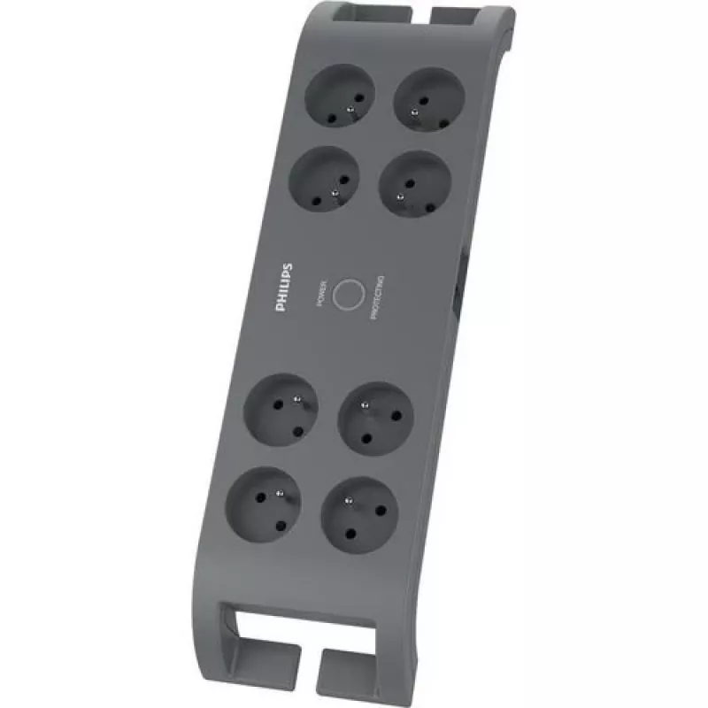 Proteção contra sobretensões Philips SPN3180A/60 – 8 tomadas, cabo de 2,0 m