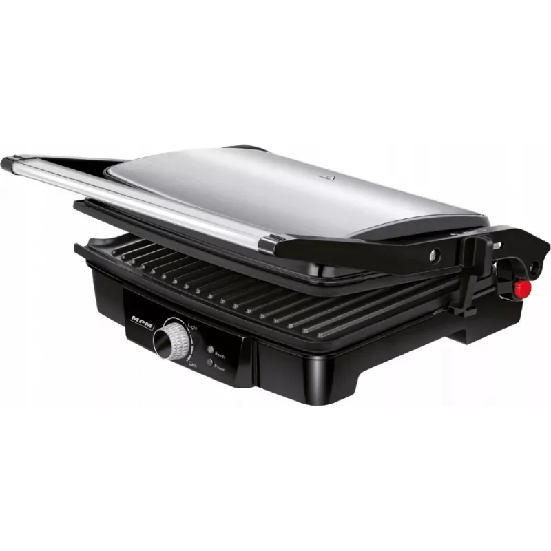 Grelhador de contacto MPM MGR-09M - 2000 W, grelhador de paninis, placa superior ajustável