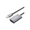 Cabo de extensão ativo USB 3.0 Unitek, 10m, alumínio, Y-3005